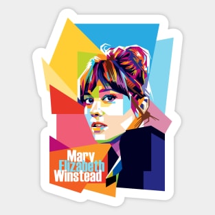 Mary Elizabeth Winstead Pop Art Sticker